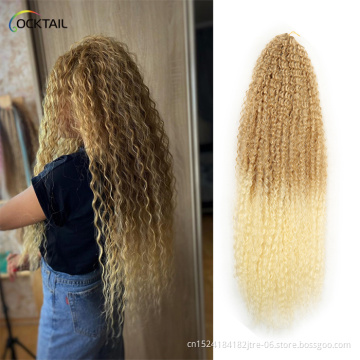 2021 new design kinky brazilian curl braid high temperature fiber afro twist brazilian curl braid in stock